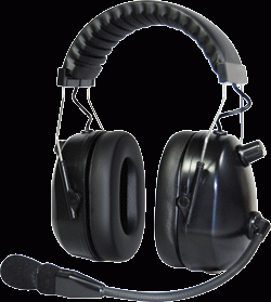 HP70-BK Hörsprechgarnitur schwarz, mit Kopfbügel