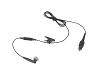 Ohrhörer mit 116cm Anschlusskabel + Inline Mikrofon + Befestigungsclip + passend für Bluetooth PTT-M